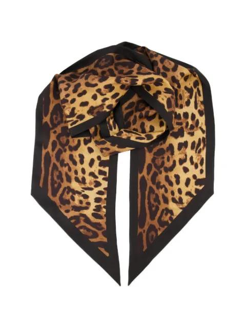 maxi leopard-print silk bandeau scarf by GIVENCHY