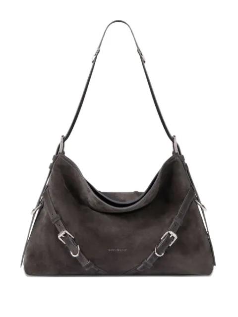 medium Voyou buckle leather shoulder bag by GIVENCHY