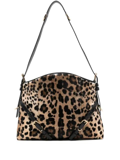 medium Voyou leopard-print shoulder bag by GIVENCHY