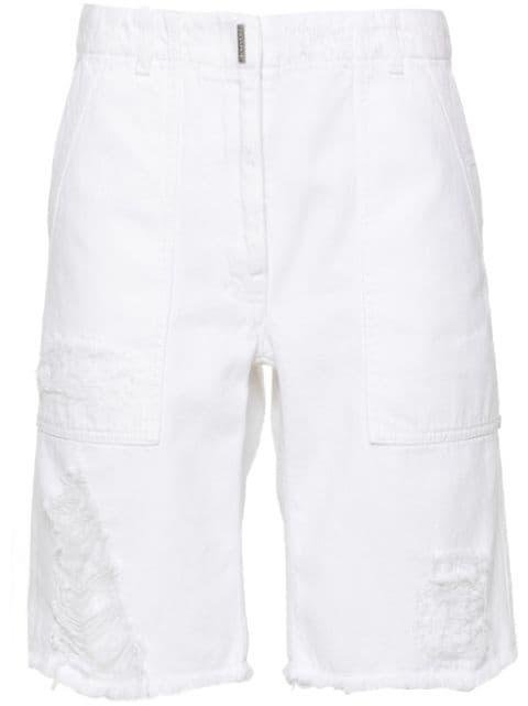 mid-rise denim shorts by GIVENCHY