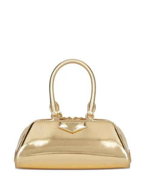 mini Antigona East-West metallic tote bag by GIVENCHY
