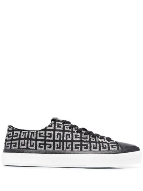monogram-print low top sneakers by GIVENCHY