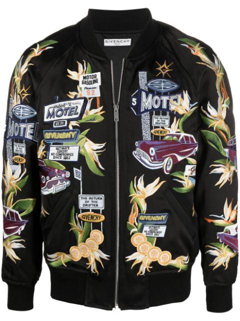 motel-embroidered bomber jacket by GIVENCHY