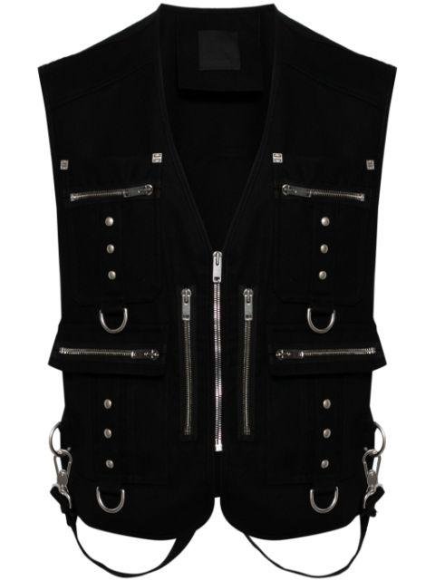 multi-pocket wool gilet by GIVENCHY
