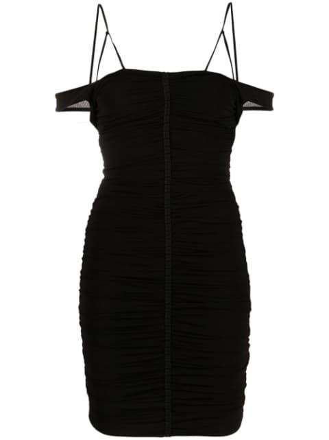 off-shoulder spaghetti-strap minidress by GIVENCHY