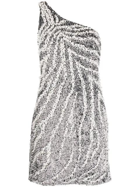 one-shoulder embellished mini dress by GIVENCHY