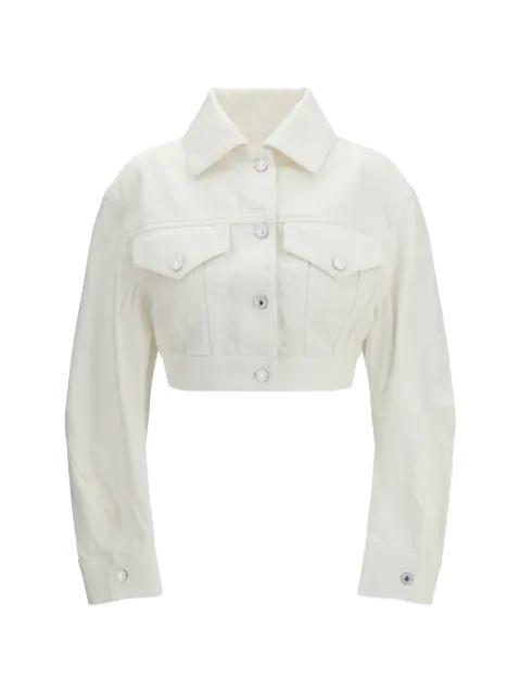open-back cotton cropped jacket by GIVENCHY