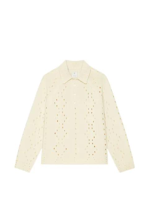 openwork polo-collar jumper by GIVENCHY