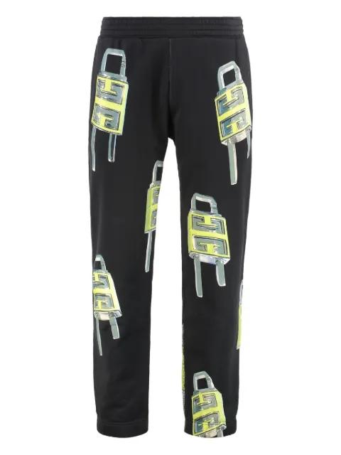 padlock-print track-pants by GIVENCHY