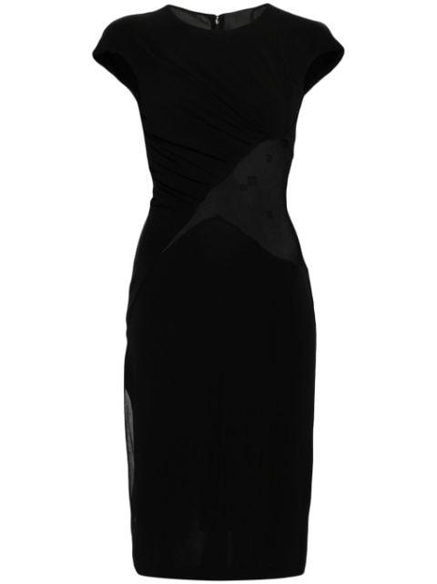 panelled crepe midi dress by GIVENCHY