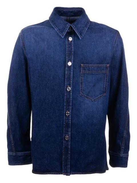 patch-pocket denim shirt by GIVENCHY