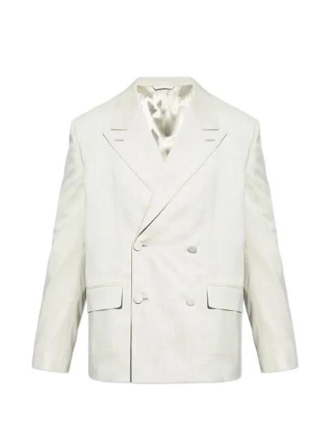 peak-lapels double-breasted blazer by GIVENCHY