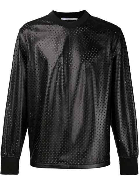 perforated leather sweatshirt by GIVENCHY