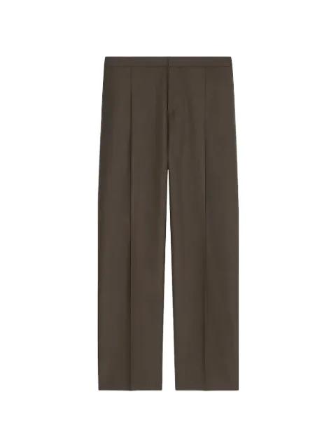 pleat-detail twill trousers by GIVENCHY