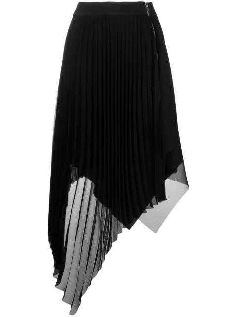 pleated asymmetric skirt by GIVENCHY