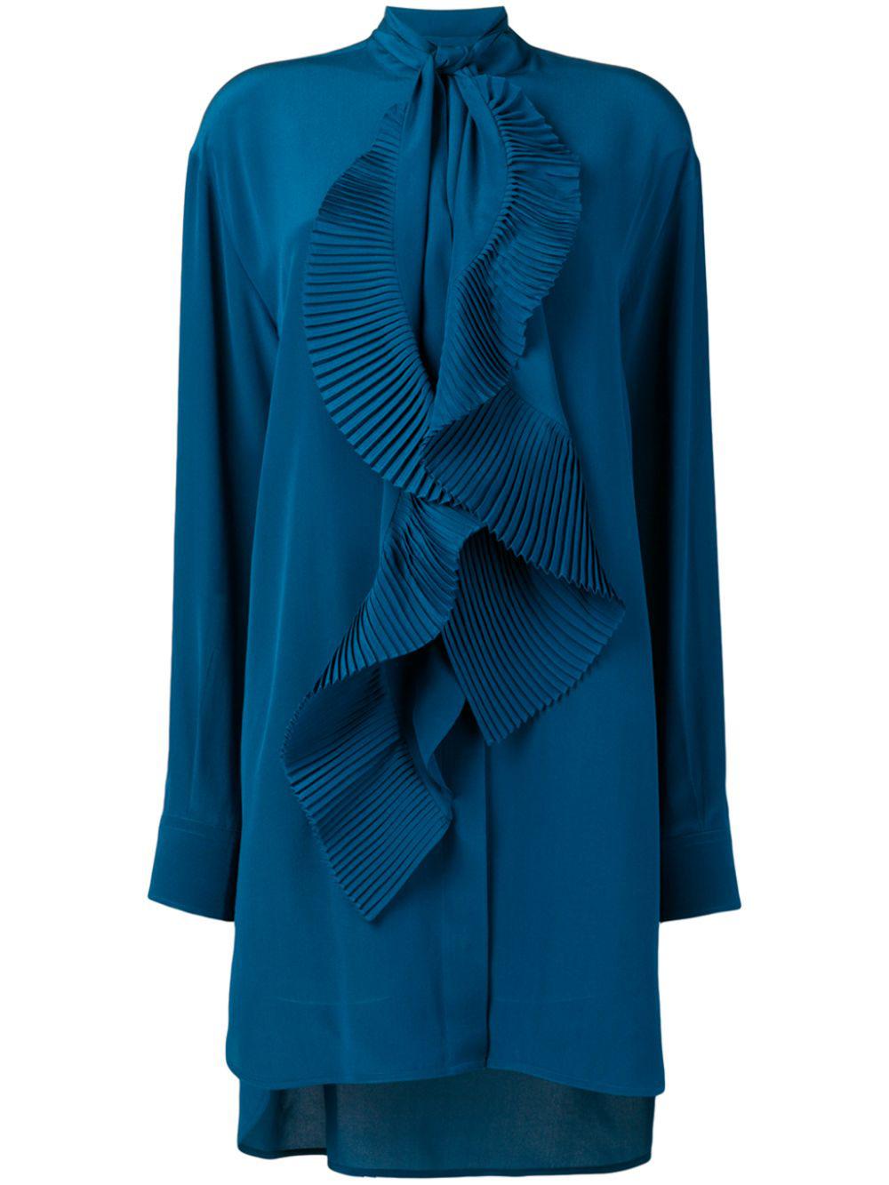 pleated scarf shirt dress by GIVENCHY
