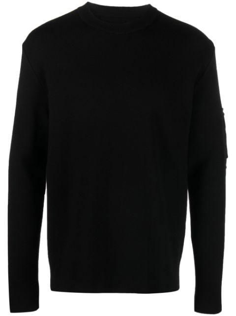 pocket-appliqué wool jumper by GIVENCHY
