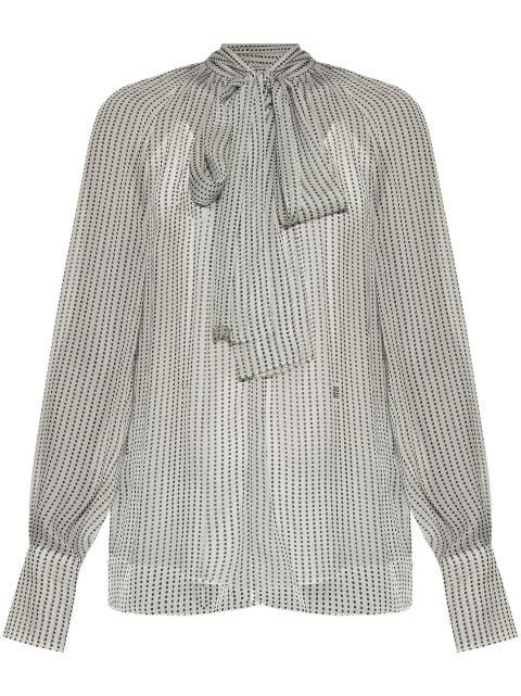 polka-dot silk blouse by GIVENCHY