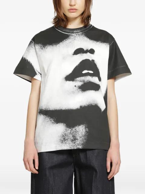 portrait-print boxy T-shirt by GIVENCHY
