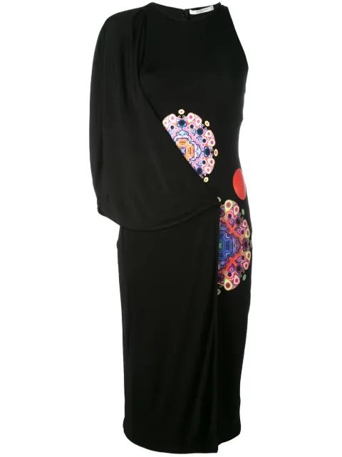 printed asymmetric dress by GIVENCHY