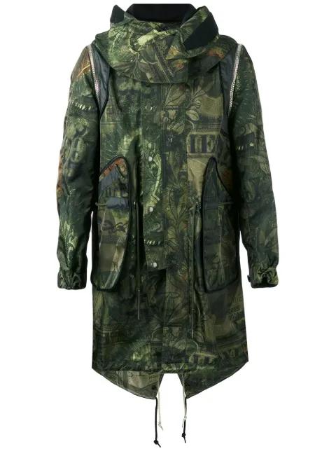 printed hoodied parka by GIVENCHY