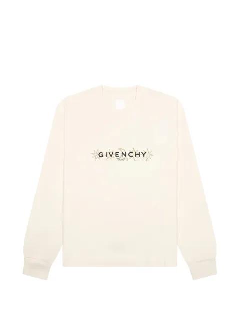 printed long-sleeve T-shirt by GIVENCHY
