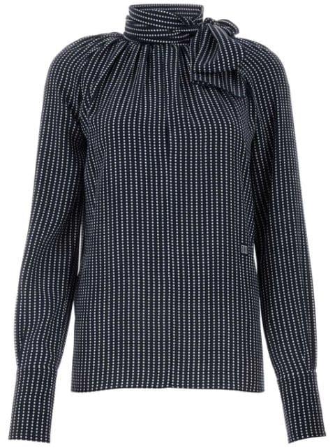 printed silk blouse by GIVENCHY