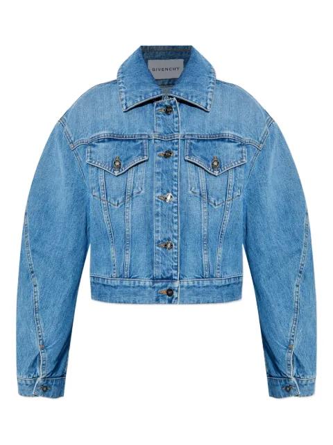 puffed-sleeve denim jacket by GIVENCHY