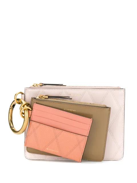 quilted pouch trio by GIVENCHY