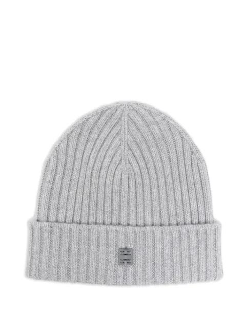 ribbed logo beanie hat by GIVENCHY