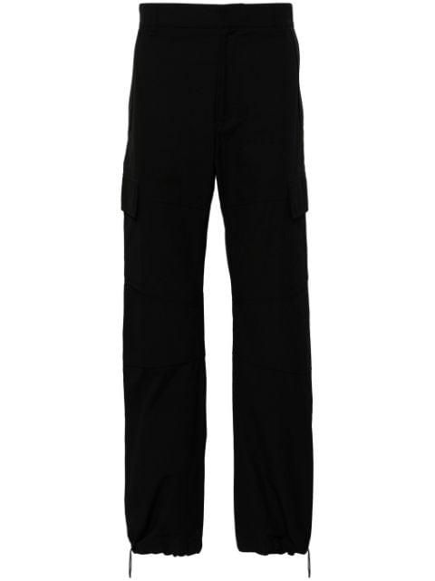 ripstop cotton cargo trousers by GIVENCHY