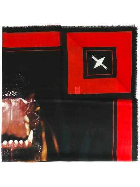 rottweiler print scarf by GIVENCHY