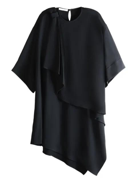 ruffled asymmetric midi dress by GIVENCHY