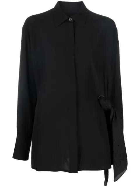 scarf-detail shirt by GIVENCHY