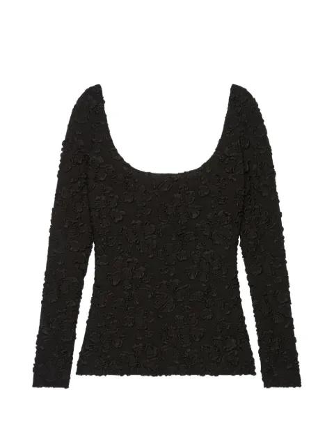 scoop-neck long-sleeves T-shirt by GIVENCHY