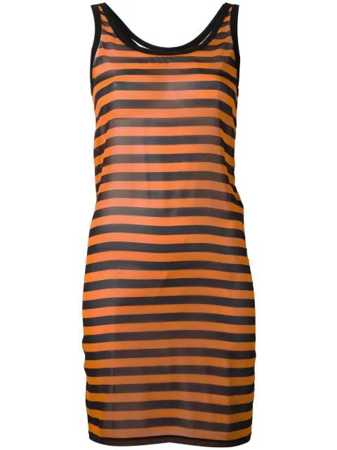 semi-sheer striped mini dress by GIVENCHY