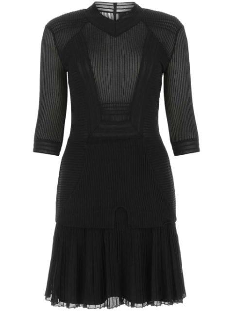 sheer-panel mini dress by GIVENCHY