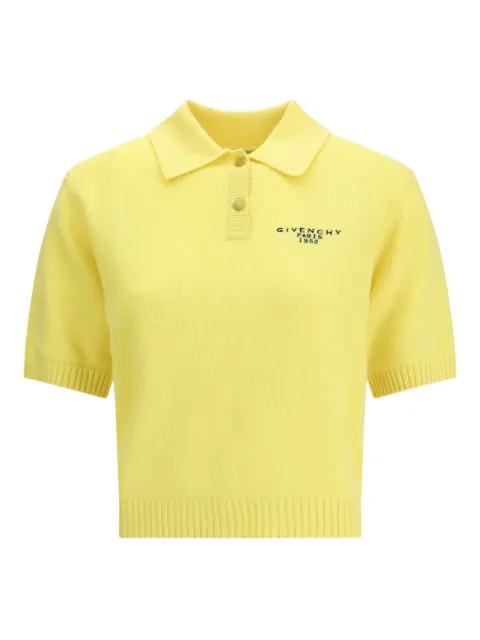 short-sleeve logo polo top by GIVENCHY
