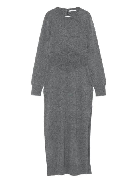 side-split long-sleeve midi dress by GIVENCHY