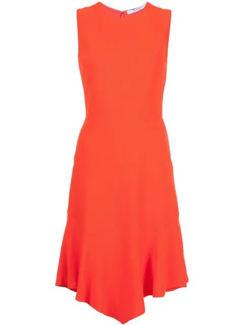 sleeveless asymmetric hem midi dress by GIVENCHY