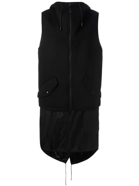 sleeveless layered hoodie by GIVENCHY
