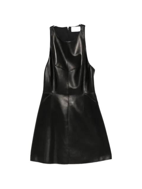 sleeveless leather mini dress by GIVENCHY