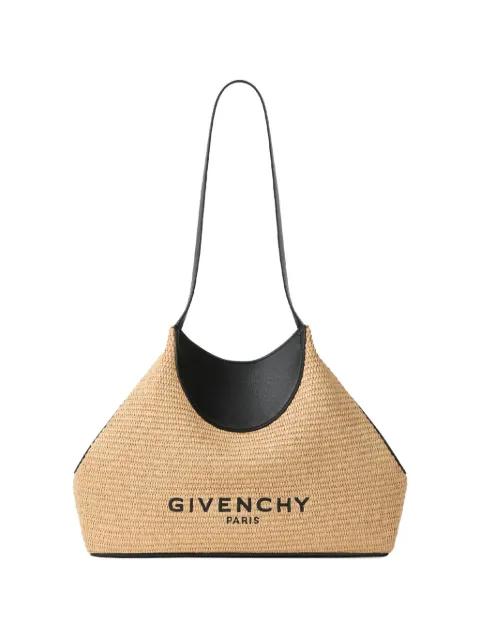 small Facet logo-print woven shoulder bag by GIVENCHY