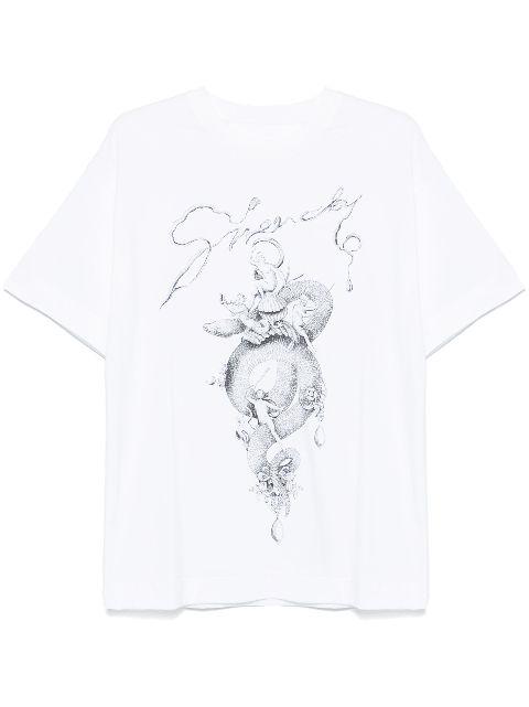 snake and chandelier-print T-shirt by GIVENCHY