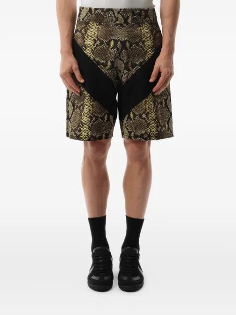 snakeskin print bermuda shorts by GIVENCHY