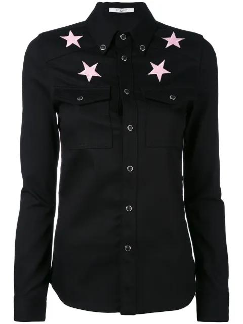star-embroidered shirt by GIVENCHY