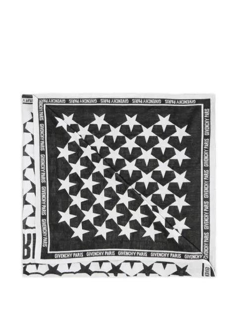star-print logo-trim scarf by GIVENCHY