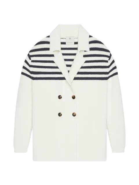 striped double-breasted cardigan by GIVENCHY