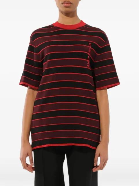striped logo-embroidered sweater by GIVENCHY