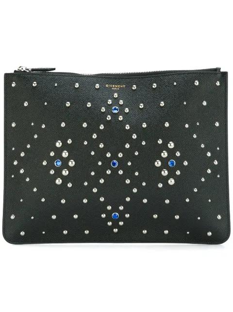 stud embellished clutch by GIVENCHY